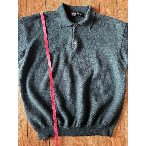 Brandini 100% Wool Vtg Green Sweater Size Small - Picture 4 of 5
